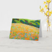 ケシの小山 カード (黄色い花)