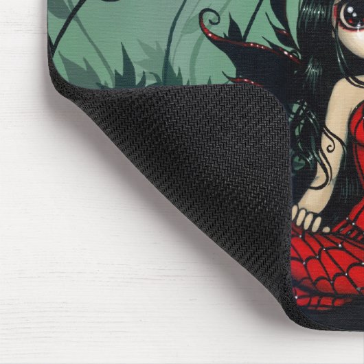 ケシの庭のゴシック様式ケシの妖精のマウスパッド マウスパッド (コーナー)