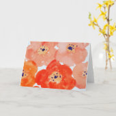 ケシの挨拶状 カード (黄色い花)