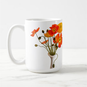 ケシの明るいカラフルの花束 コーヒーマグカップ