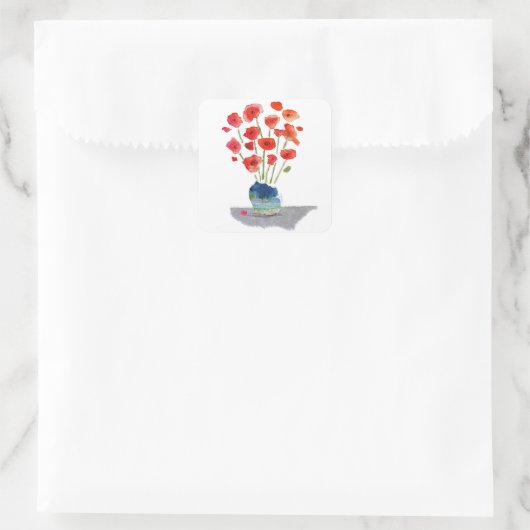 ケシの木 スクエアシール (バッグ)