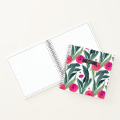 ケシの植物模様 ノートブック (内部)