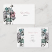 ケシの水彩名刺に入ったドードル 名刺 (正面/裏面)