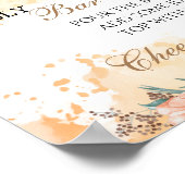 ケシの泡バーブライダルシャワー標識 ポスター (角)