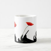 ケシの波 コーヒーマグカップ (中央)