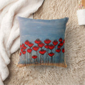 ケシの海 クッション (ブランケット)