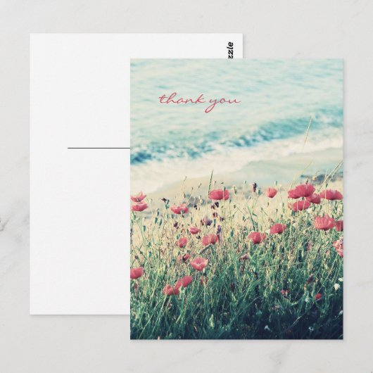 ケシの海 ポストカード (正面/裏面)