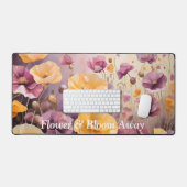 ケシの畑の穏鮮やかと デスクマット (キーボード&マウス)