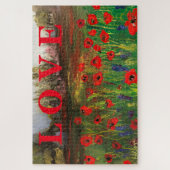 ケシの美しい愛が広がる愛 ジグソーパズル (縦)