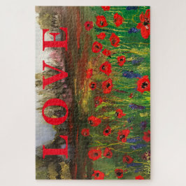 ケシの美しい愛が広がる愛 ジグソーパズル