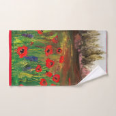 ケシの美しい愛が広がる愛 バスタオルセット (ハンドタオル)