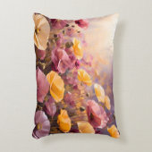 ケシの美しい畑。 アクセントクッション (正面(垂直))