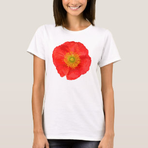 ケシの花だけ + あなたの文字及びアイディア Tシャツ