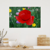 ケシの花と意味 ポスター (キッチン)