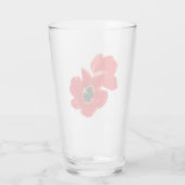 ケシの花のシャツ、ケシのシャツ、フローラのシャツ、 タンブラーグラス (裏面)