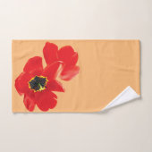 ケシの花のシャツ、ケシのシャツ、フローラのシャツ、 バスタオルセット (ハンドタオル)