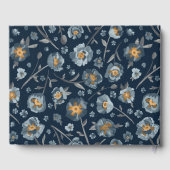 ケシの花の模様 ゲストブック (裏面)