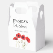 ケシの花ケシ赤ちゃんシャワーワイルドフラワーガール フェイバーボックス (オープン)