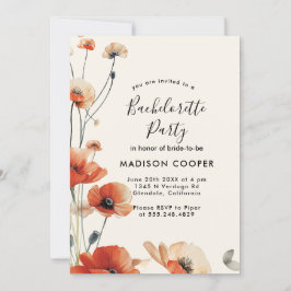 ケシの花バチェロレッテ 招待状