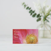 ケシの花屋 名刺 (スタンド正面)