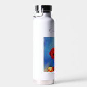 ケシの花瓶 – 絵を描s – パーソナライズ可能 ウォーターボトル (右面)