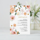 ケシの花結婚の詳細囲い エンクロージャーカード (スタンド正面)