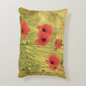 ケシの花 アクセントクッション (裏面(縦))
