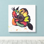 ケシの花 キャンバスプリント (インサイチュ (ウッドフロア))