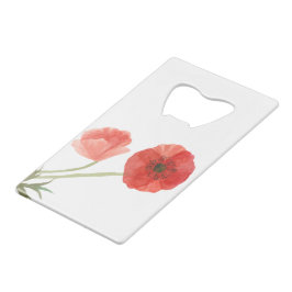 ケシの花 クレジットカード栓抜き