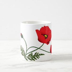 ケシの花 コーヒーマグカップ
