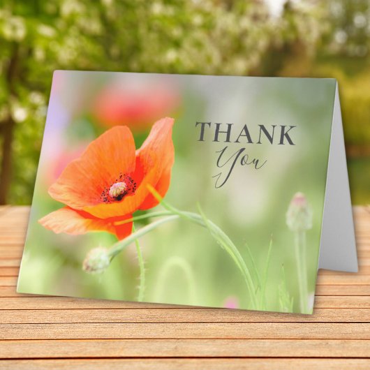 ケシの花 サンキューカード