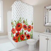 ケシの花 シャワーカーテン (インサイチュ)
