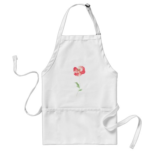 ケシの花 スタンダードエプロン (正面)
