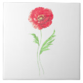 ケシの花 タイル (正面)