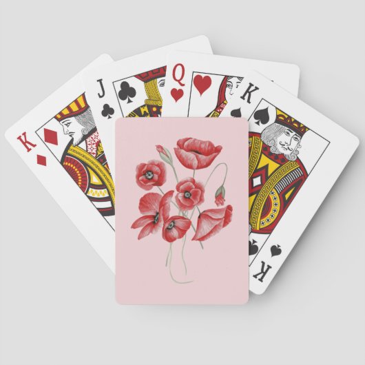 ケシの花 トランプ (裏面)