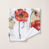 ケシの花 バスタオルセット (ウォッシュタオル)