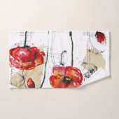 ケシの花 バスタオルセット (ハンドタオル)