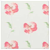 ケシの花 ファブリック (クローズアップ)