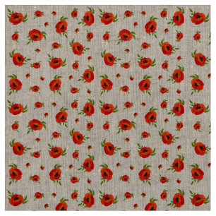 ケシの花 ファブリック