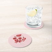 ケシの花 ラウンドペーパーコースター (インサイチュ)