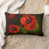 ケシの花 ランバークッション (ブランケット)