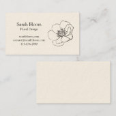 ケシの花 |名刺 名刺 (正面/裏面)