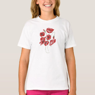 ケシの花 Tシャツ