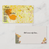 ケシの芸術の名刺 名刺 (正面/裏面)