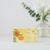 ケシの芸術の名刺 名刺 (スタンド正面)