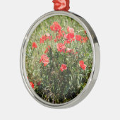 ケシの詰め込み メタルオーナメント (左)