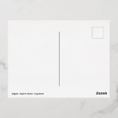 ケシの詰め込み 箔シーズンポストカード (裏面)