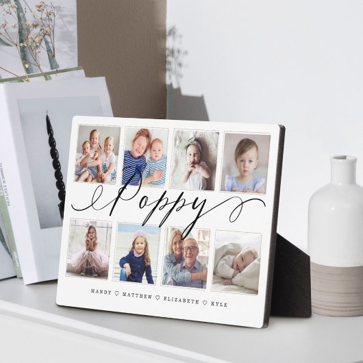 ケシの贈り物 |孫の写真コラージュ フォトプラーク