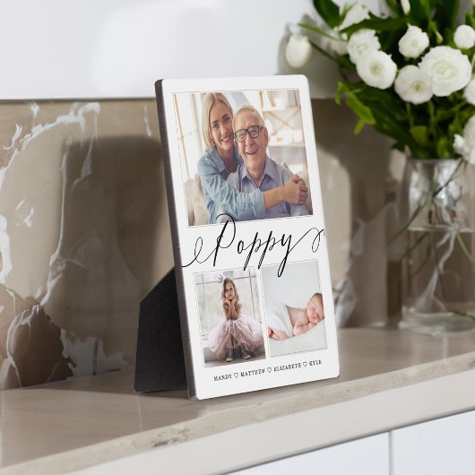 ケシの贈り物 |孫3フォトコラージュ フォトプラーク