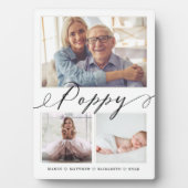 ケシの贈り物 |孫3フォトコラージュ フォトプラーク (正面)